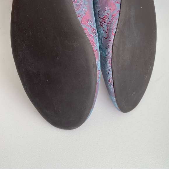 NEW Handmade NYC DESIGNERS Paisley Jacquard Silk Flat Loafers US 9.5 Fit 9 - Picture 12 of 12